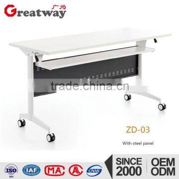 Cheap price office table base steel frame office furniture folding table (ZD-03)