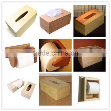 Trade assurance wood craft decorative FSC natual wood tissue box