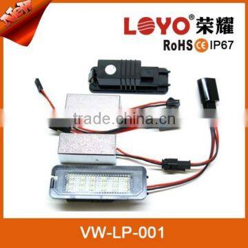 18LEDs led license plate light alumnium plate light for cars remote car license plate
