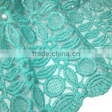 29233 Green Embroidery Lace Tulle Net Wedding Dress Lace Fabric 2015