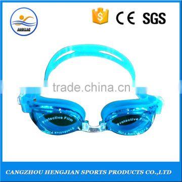 Good price silicone green swimming goggles for children