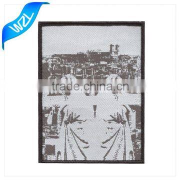 Grey Clothing Labels Sew on Plain Woven Patches