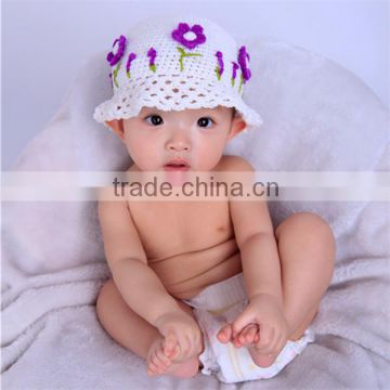 Hat for Baby, Hat with Flower