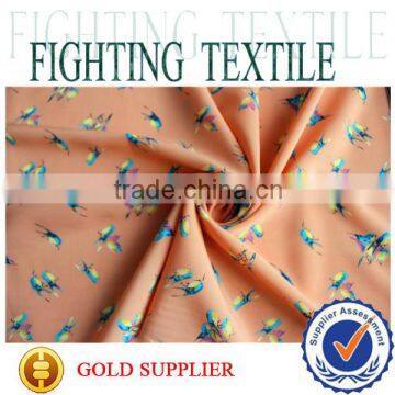 new printed birds pattern polyester chiffon/georgette fabric