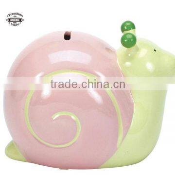 ceramic cute Snail animal money box