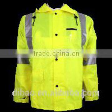 rain coat jacket with reflective tape