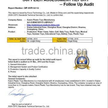 Supplier Assessment Report