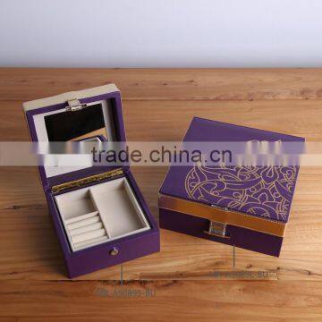 New arrival European jewelry boxes leather box for decor