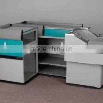 supermarket cash table/checkout counter desk