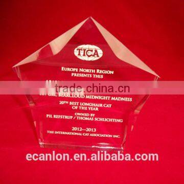 Crystal Award Trophy Award of Exellence TICA Trophy photo-3