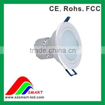 High power led downlight / led ceiling lights with white frame