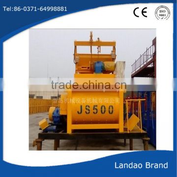 Highly efficiency JS500 JS750 JS1000 cement mixer concrete mixing machine