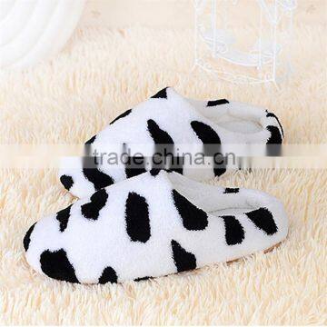 2015 New Autumn Winter Milk Cow Red Lips Coral Fleece Lovers Slippers at Home Cotton-padded Indoor Slippers photo-4