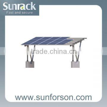 Carport support for solar panels
