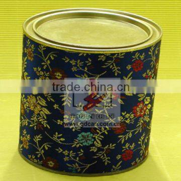 Handmade rope handle pattern printing round cardboard boxes