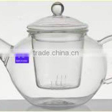 exquisite glass filtering teapot