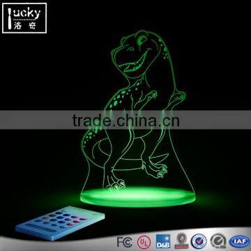 custom illusion kids 3d night light with 7colors table lamp gifts stars