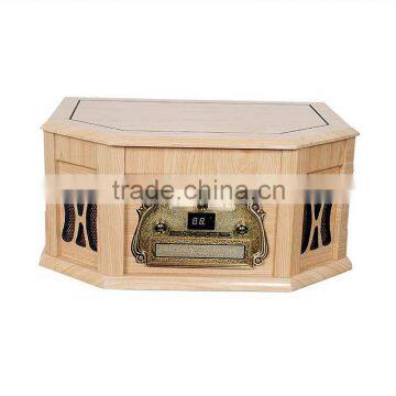 Rain Lane Antique Multi Function Variable Speed Turntable Vinyl Record Player photo-4