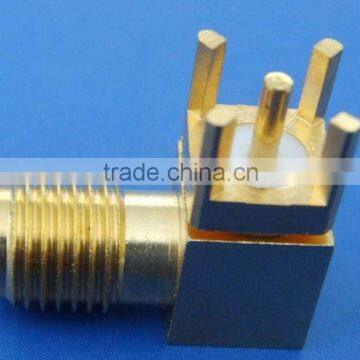 Coaxial Connector, RF Connector, SMA Connector, SMA Jack Right Angle to PCB