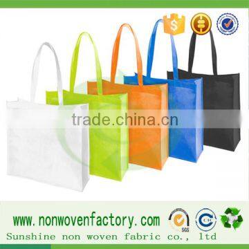 Best sell sunshine nonwoven fabric for making ahopping bags fabrica de textiles