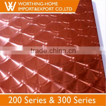 Hair Color 201 Stainless Steel Sheet Prices Sheet Metal