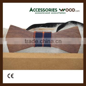 2015 hot selling wooden Bow ties customized wooden bow tie with gift box