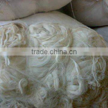 Cotton natural color yarn waste