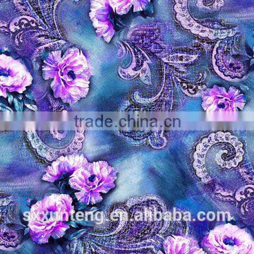 2016 Fashion transfer printed 100% polyester wholesale fabric wholesale