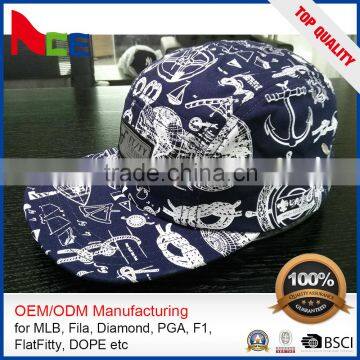 Blank Camper Caps Tie Dye Flat Brim Sublimation Printing High Quality Custom Printed Camper Cap