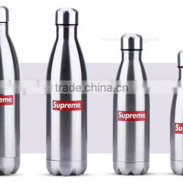 Cola Shape Vacuum Stainless Steel Water Bottle