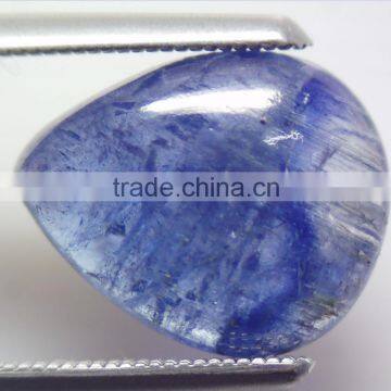 Natural Tanzanite Pear Cabochon Blue Loose Semi Precious Gemstones