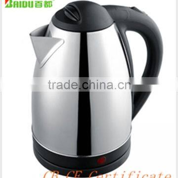2015 Small home appliance fast heat electric water kettle 1.5L 1.8L Stainless steel material