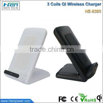 3 Coil For All Phones Charging Qi Wireless Charger Stand photo-2