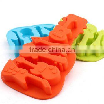 Kids Guitar Shaped Silicone Ice Cube Molds Tray photo-2