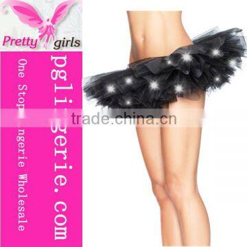 Black Adults Tutu Skirt With Led Lights Led Light Girl Fashion Tutu Skirt