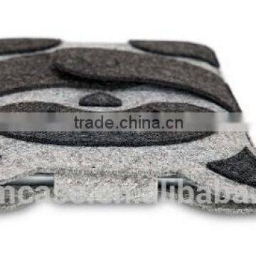 Black Color 7.9 Inch Wool Felt Tablet Case Cute Cartoon Raccoon Bag Tablet Sleeve Tablet Pouch photo-3