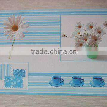 43*28cm 40mm thickness PPplacemats with flower printing