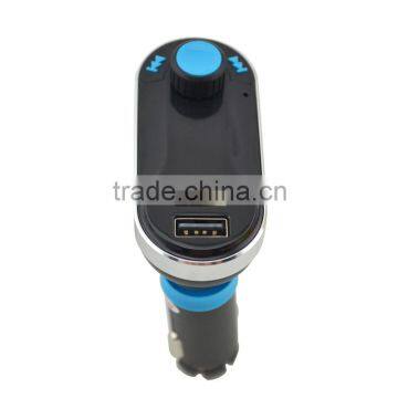 Cigarette lighter usb car charger fm transmitter support usb disk and sd card