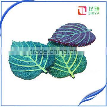 Leaves Shape Stone Rhinestone Accessories ,Resin Cabochon Gemstone ,Garment Gemstone,can Make 2holes photo-5