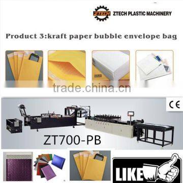 hot sale from china kraft paper bubble film envelope bag making machine