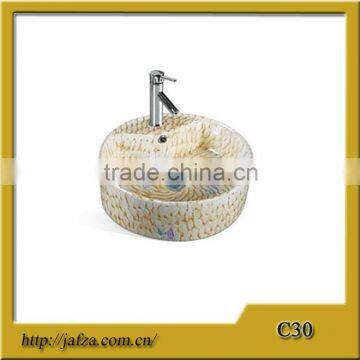 C30 Marble counter top wash basin, bathroom basin, art basin