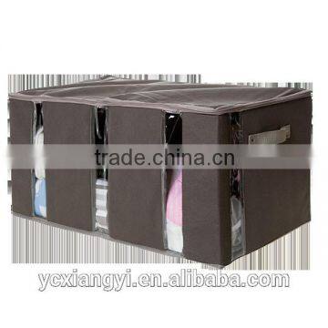 Divided Window See-Through Strong Fabric Multi-compartment Storage Box, T-shirt Clothing Storage Box