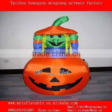 Inflatable witch and pumpkin halloween inflatable decoration