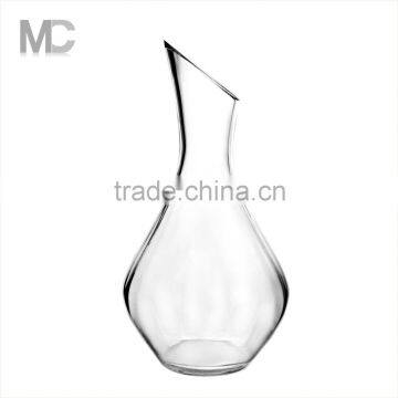 Wholesale handcrafted clear single wine glass decanters