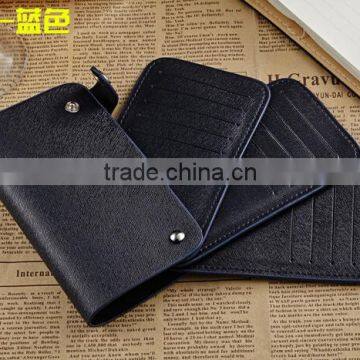Best Quality Cow Hide Leather Practical Pocket Credit Card Case Holder photo-4
