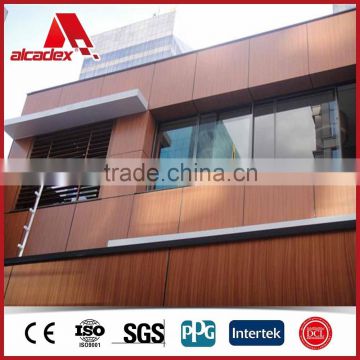 Wooden Grain Aluminium Boards Acp Sheets For Old Building Revonation Material