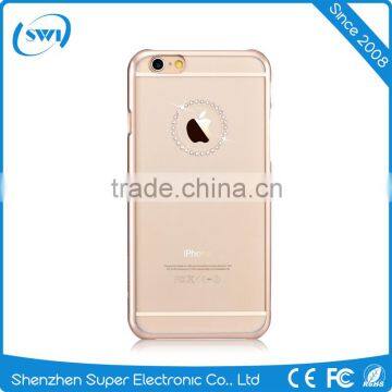Electroplating PC Hard Case Crystal Jewelry Hard Back Screen Cover for IPhone 6/6s Plus photo-4