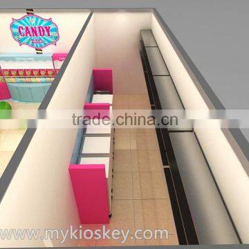 Lasted Self Frozen Yogurt Shop Furniture, Frozen Yogurt Kiosk Design, Retail Frozen Yogurt Kiosk for Sale