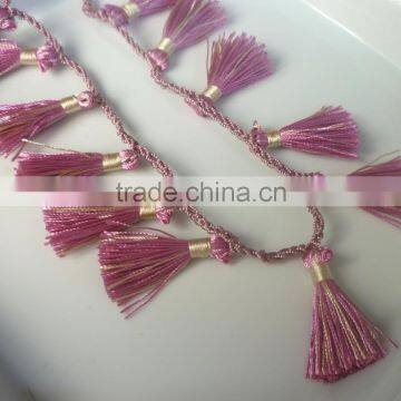 Moroccan art silk tassel necklace braided silk cord necklace silk cord necklace with clasp