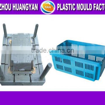 Hot runner injection plastic dairy crate mould